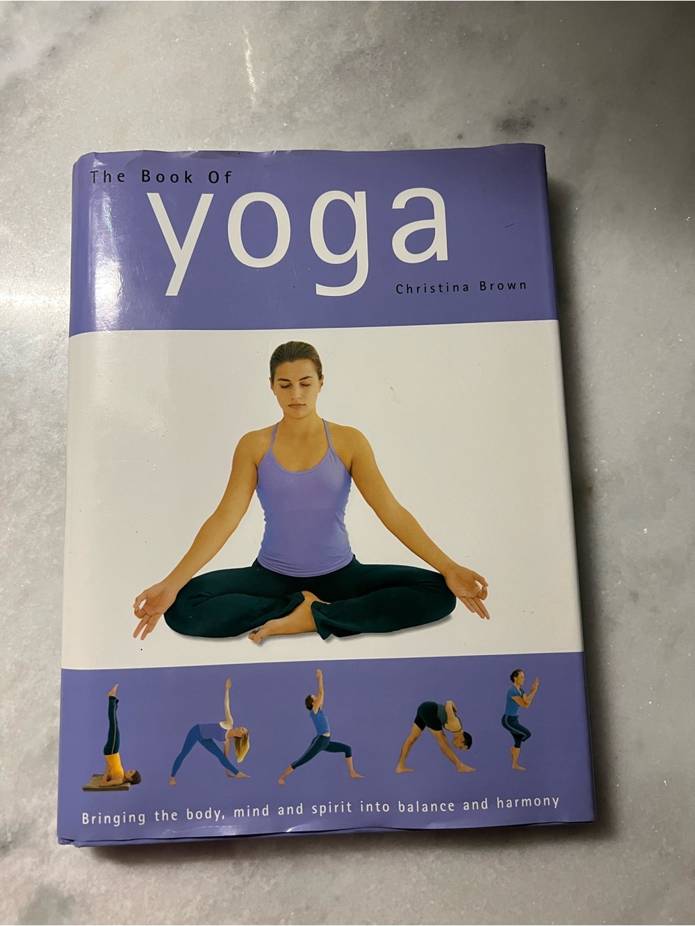 The Book of Yoga by Christina — Lavender & White Coffee Table Book
